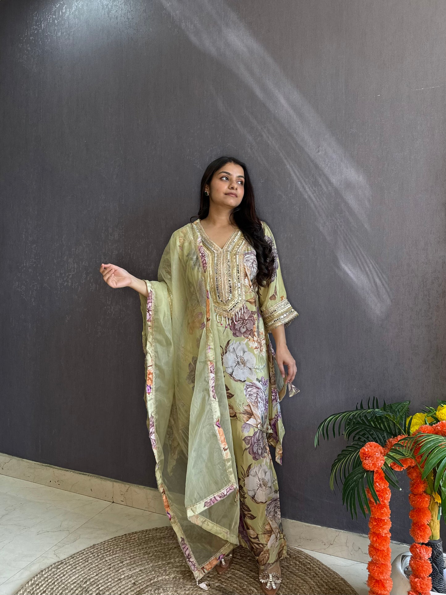 Mirrorwork Pakistani Suit