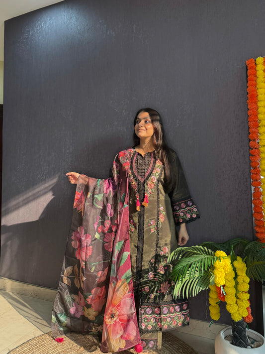 Angrakha Pakistani designer suit