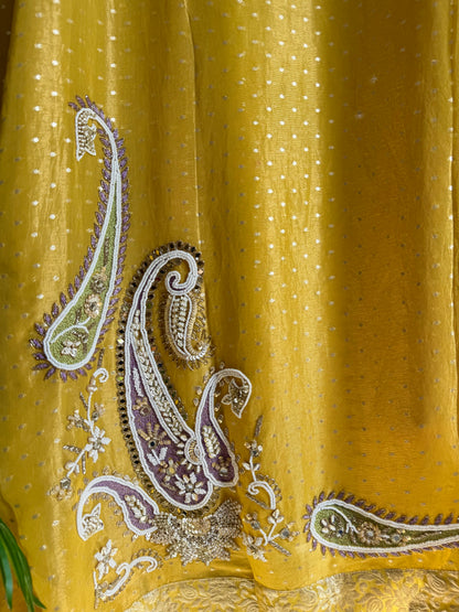 Luxurious handwork Tissue Benarsi silk suit