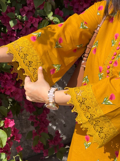 Cotton farshi coord set