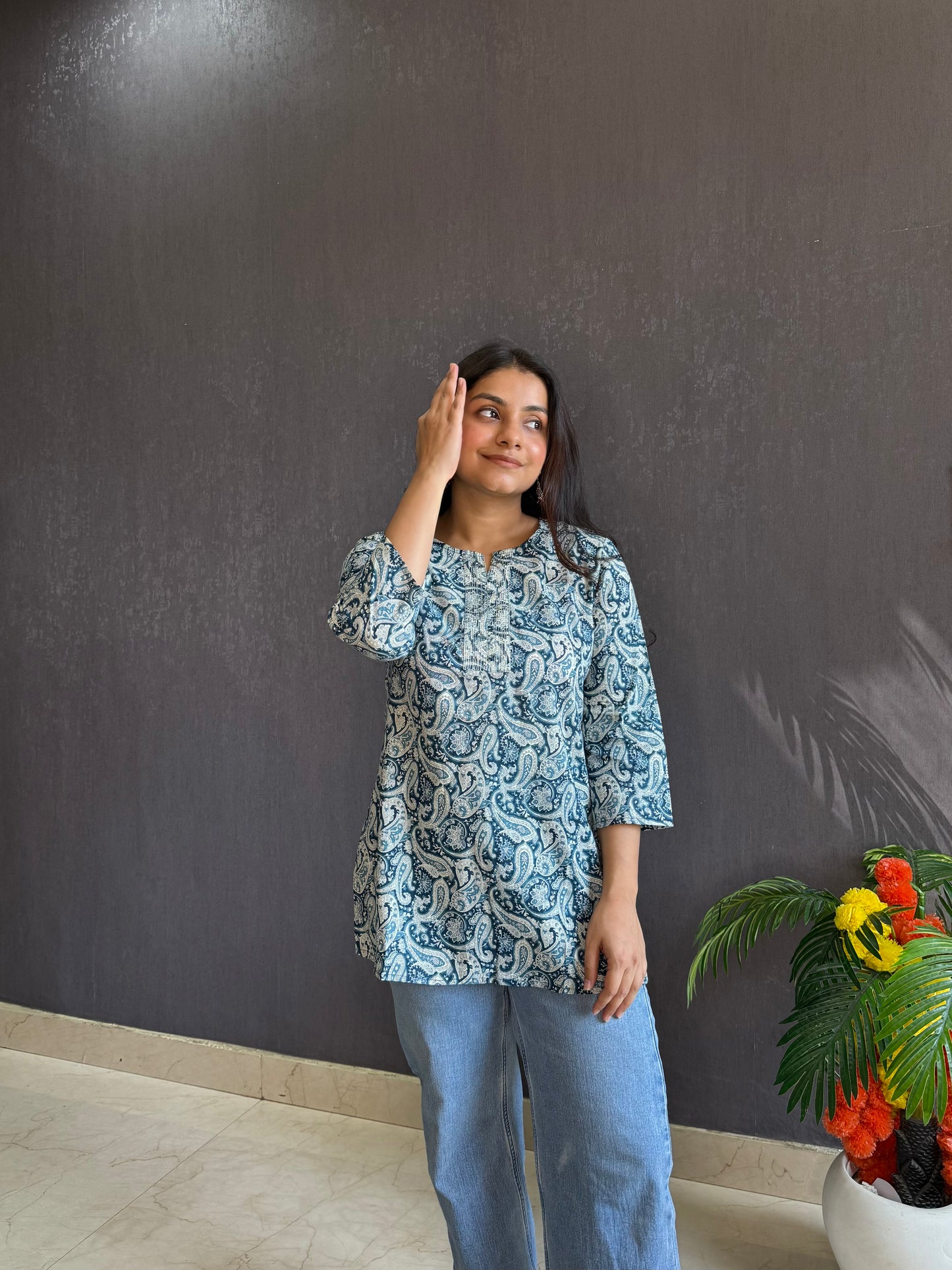 Paisley Printed short kurtas