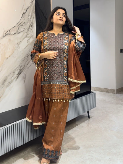 Cotton ajrakj farshi set