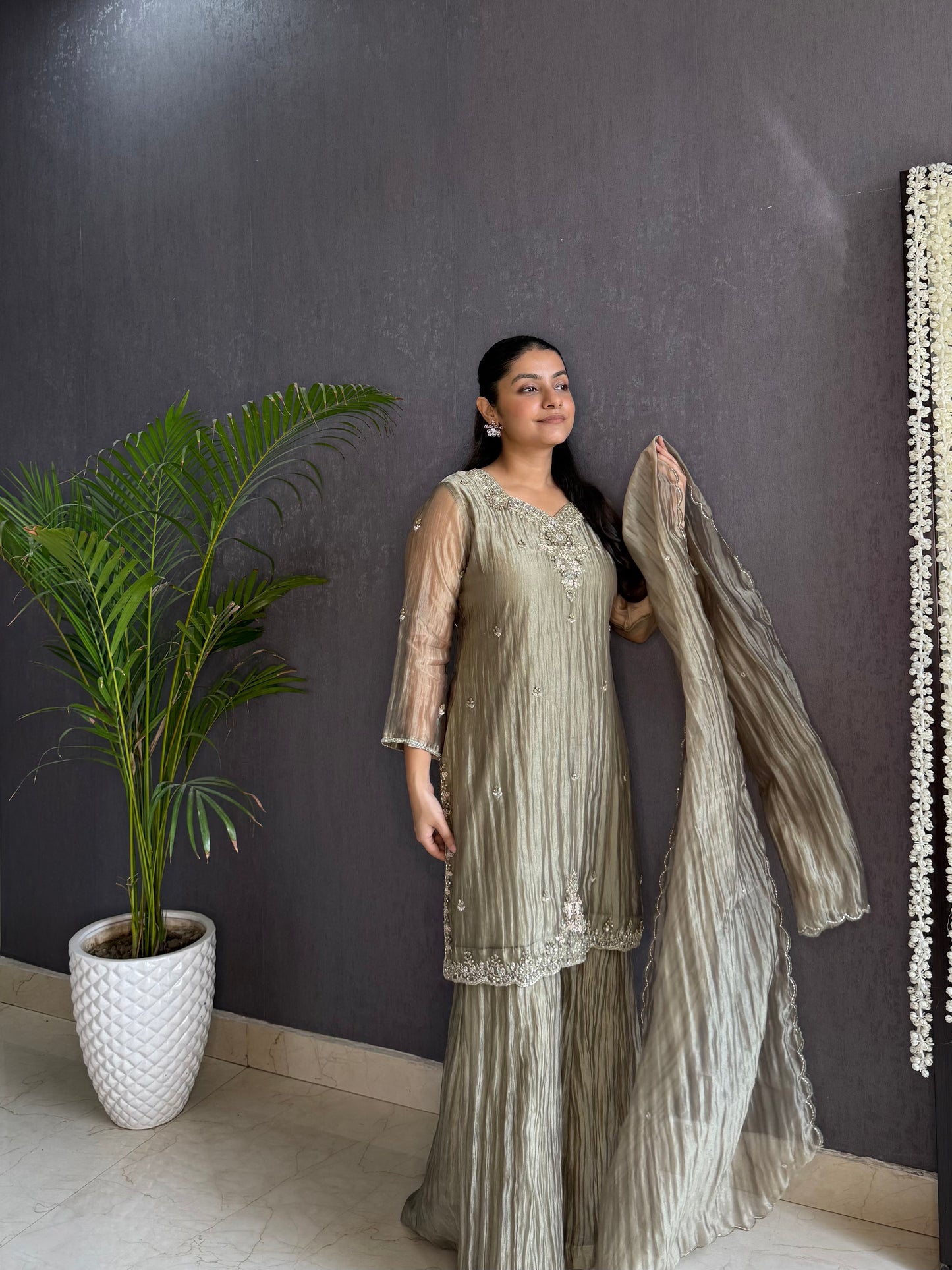 Handwork sharara set