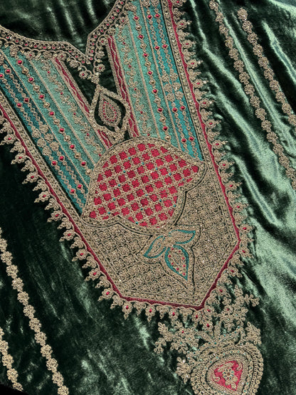 Velvet Marori Aari work suit