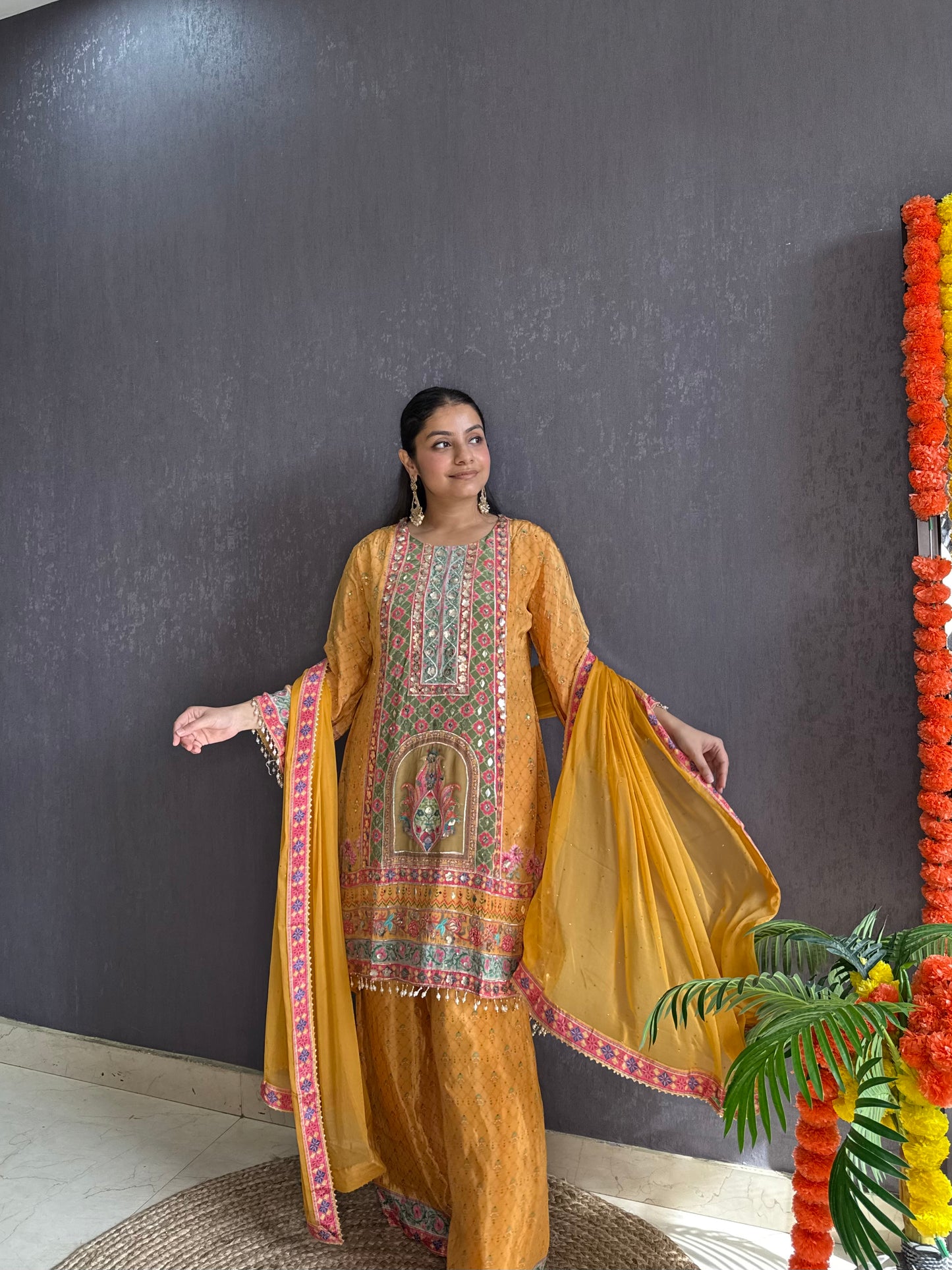 Zari embroidered Pakistani Suit