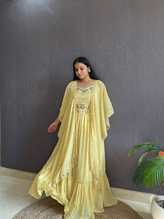 Cape Lehenga set