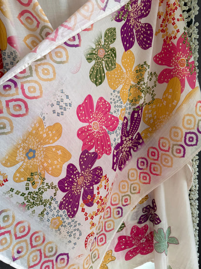 Premium muslin Cotton handwork suit