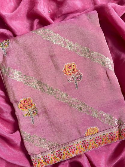 Meenakari Benarsi Tissue silk suit