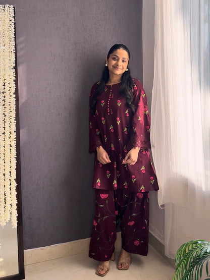 Cotton farshi coord set