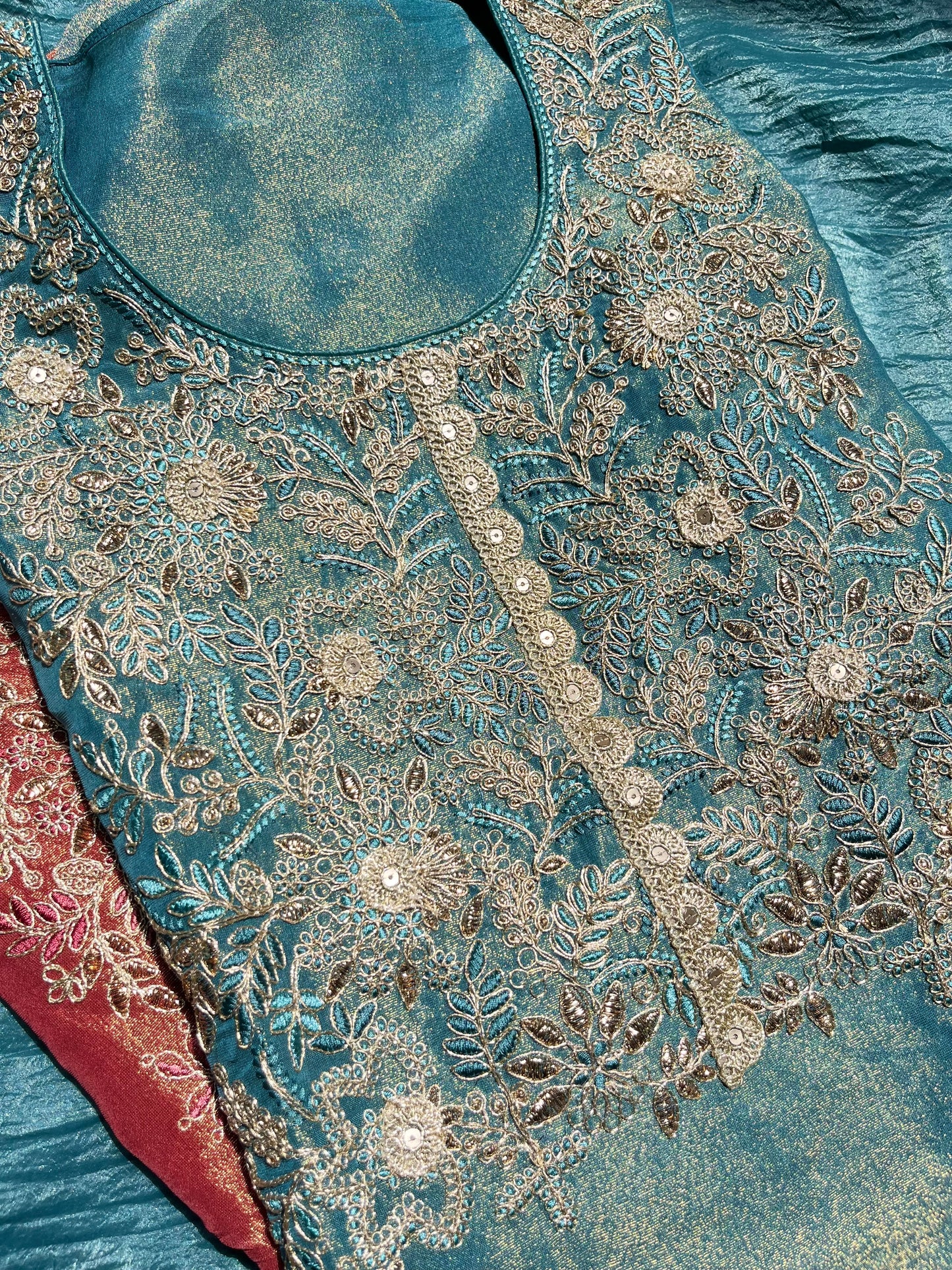 Luxurious Marori aari work suit