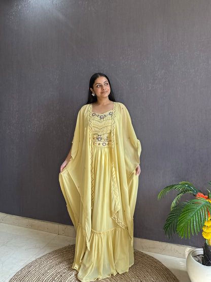 Cape Lehenga set