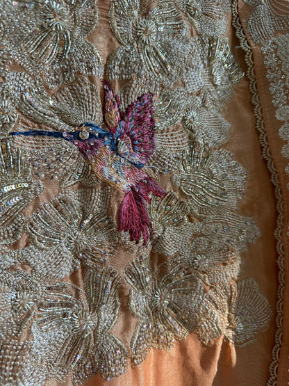 Luxurious birds handwork birds suit