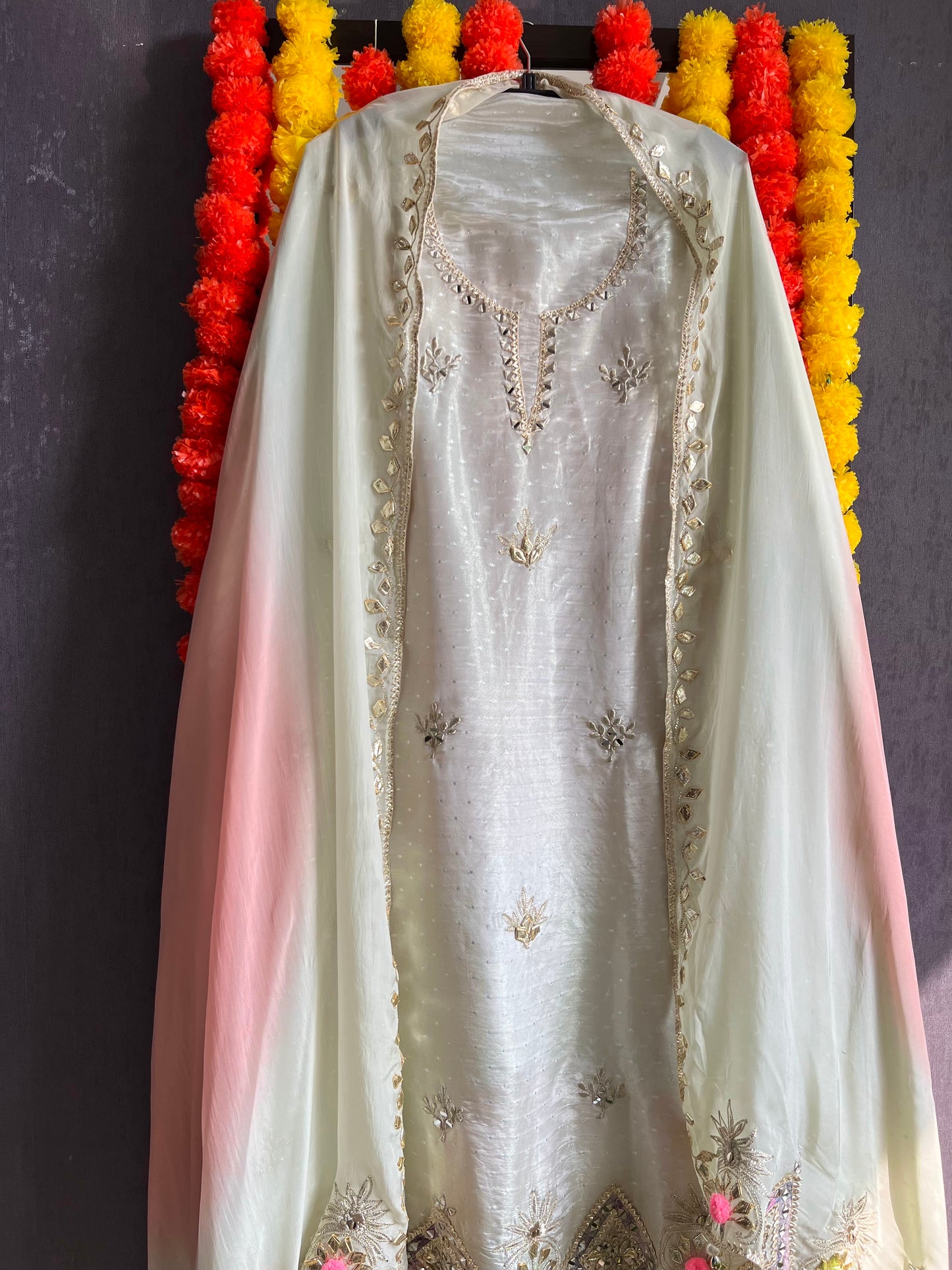 Luxurious Gotapatti Benarsi suit