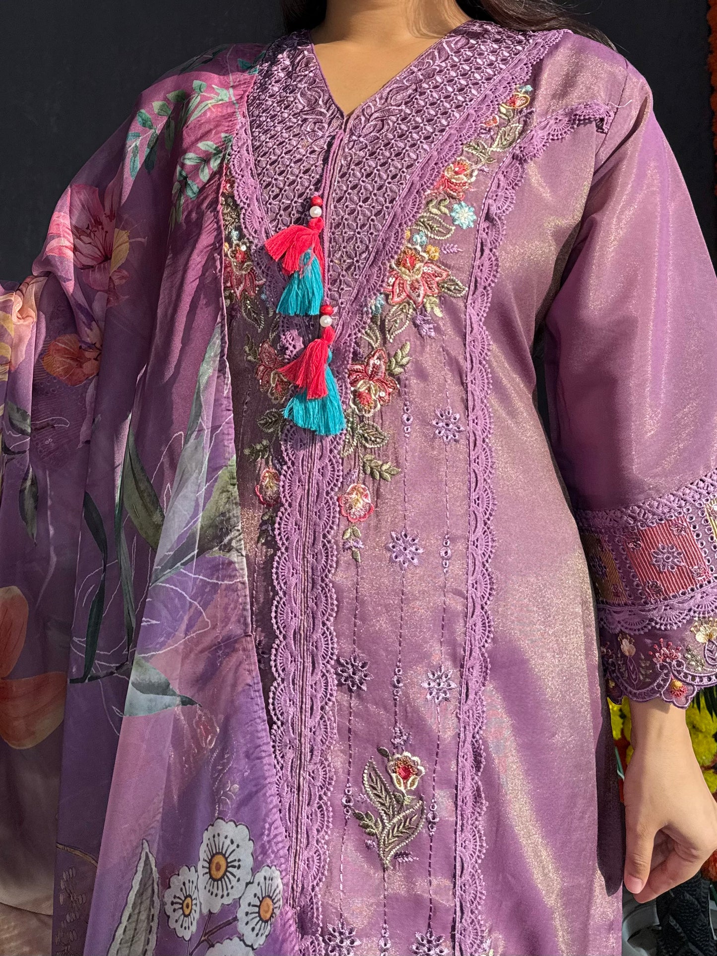 Angrakha Pakistani designer suit