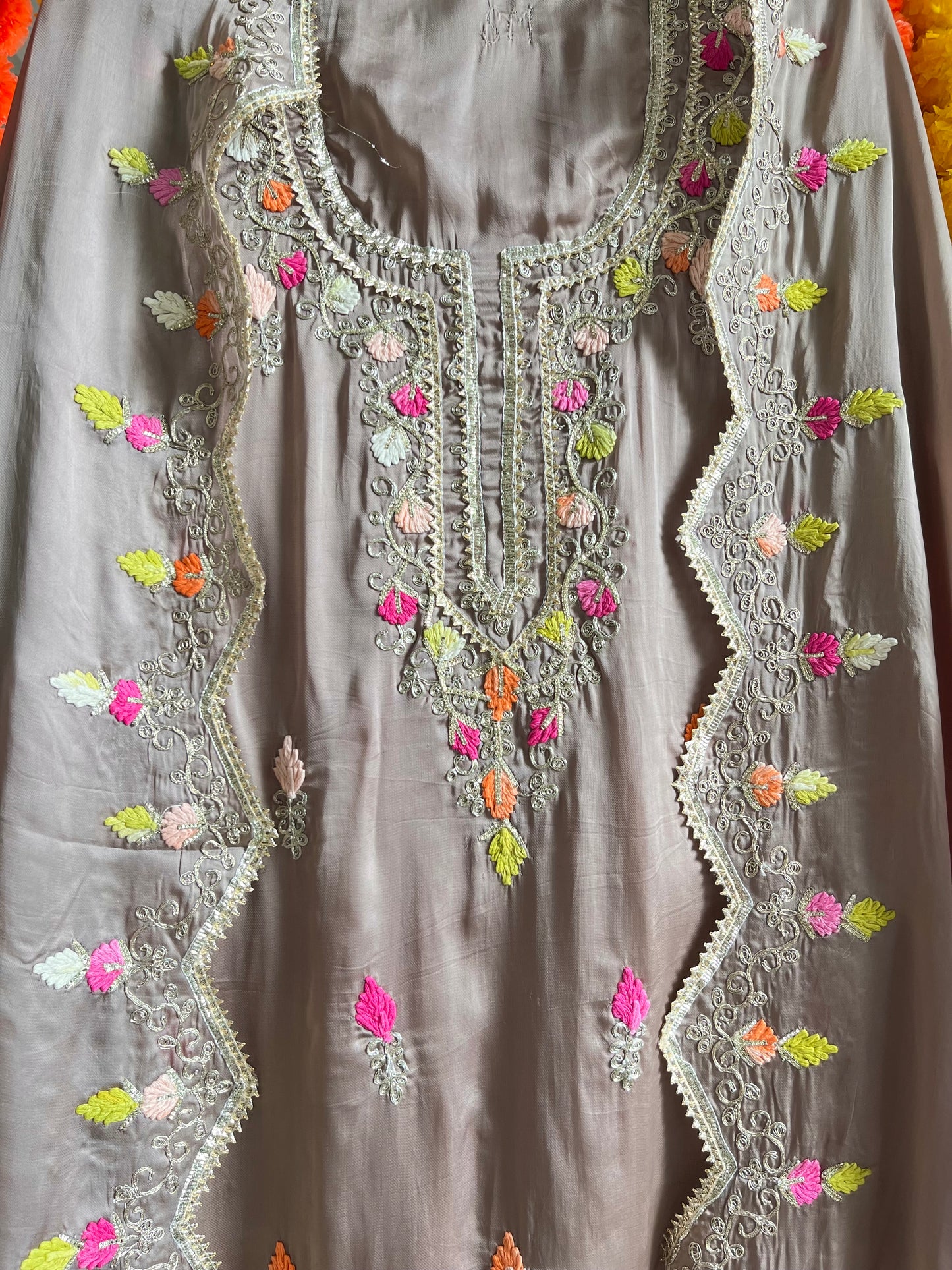 Luxurious Gotapatti silk suit