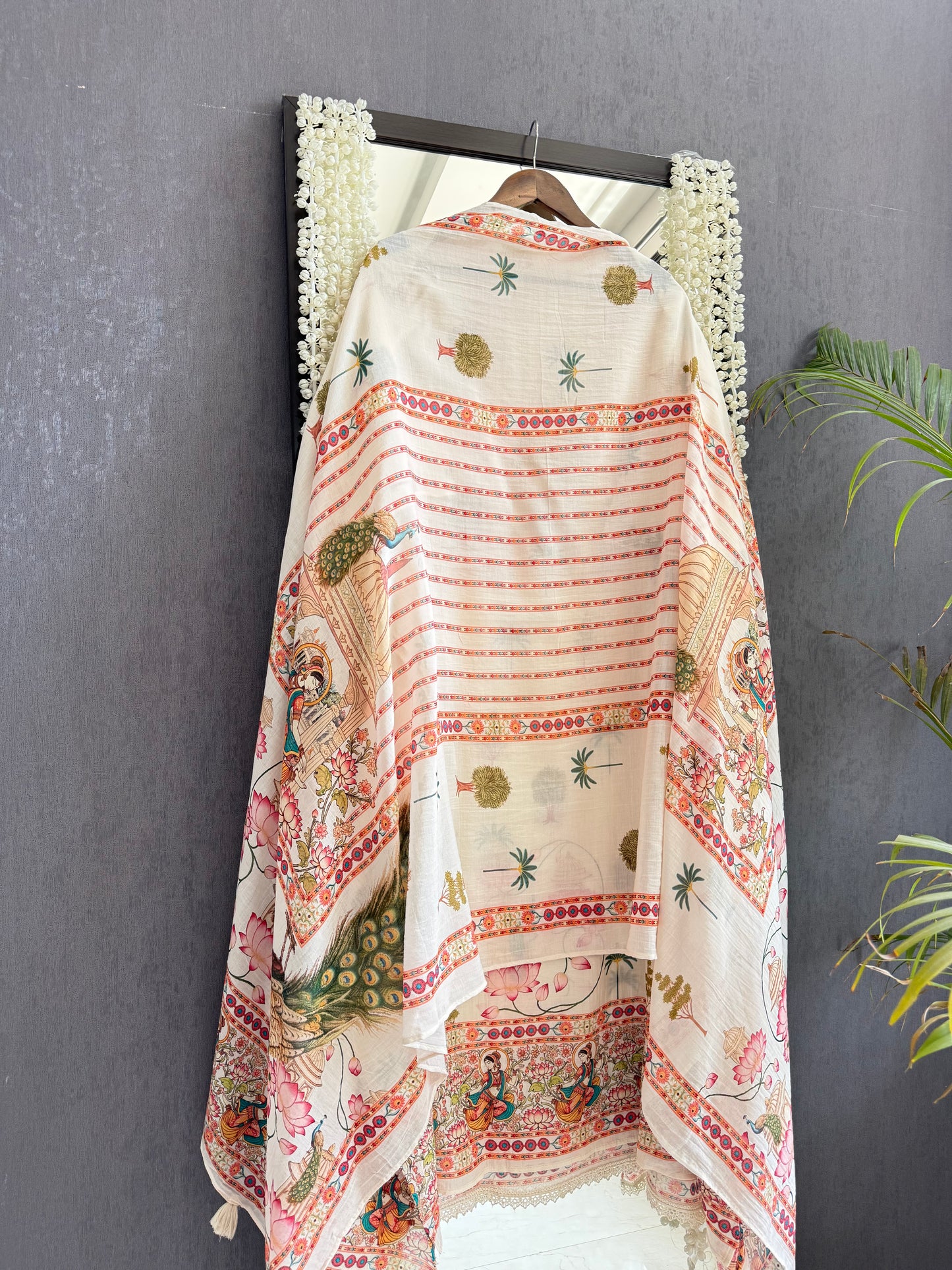 Mulmul cotton divine handwork suit