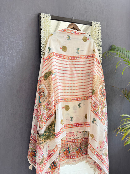 Mulmul cotton divine handwork suit