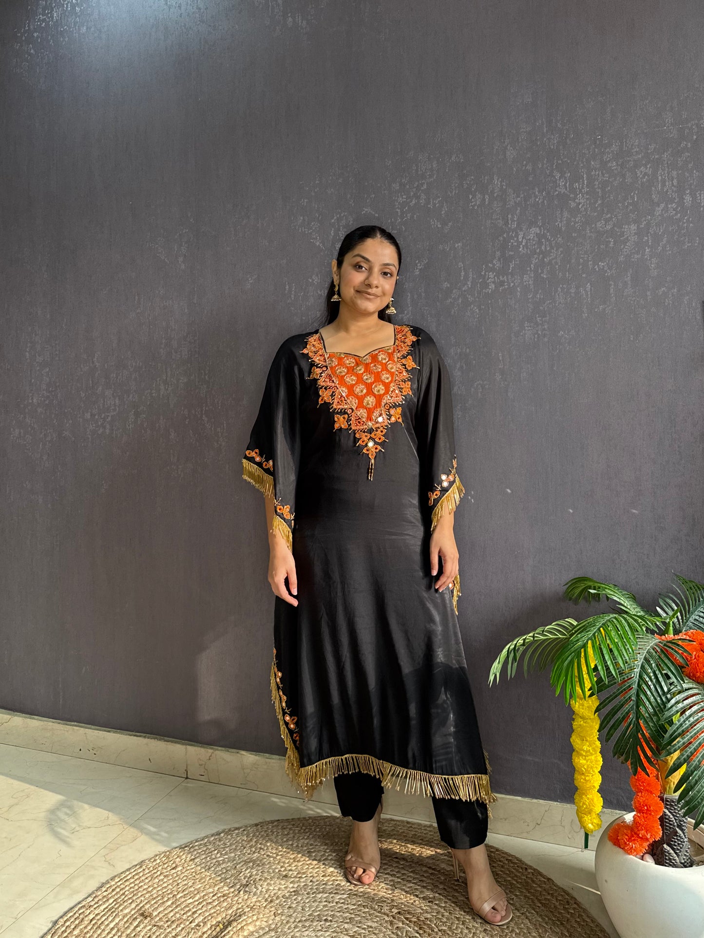 Handwork Sheesha kaftan set
