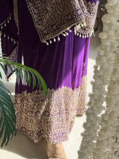 Handwork sharara set