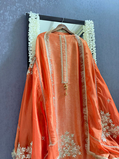 Luxurious brocade benarsi Mirror suit