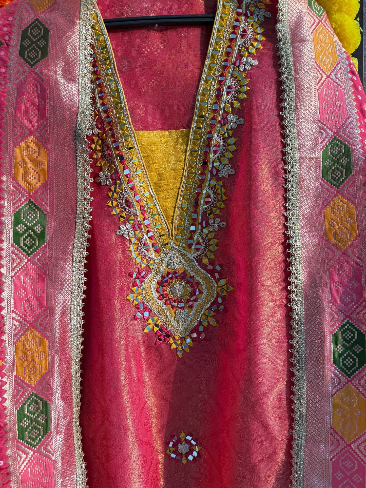 Luxurious patola kanjivaram silk suit