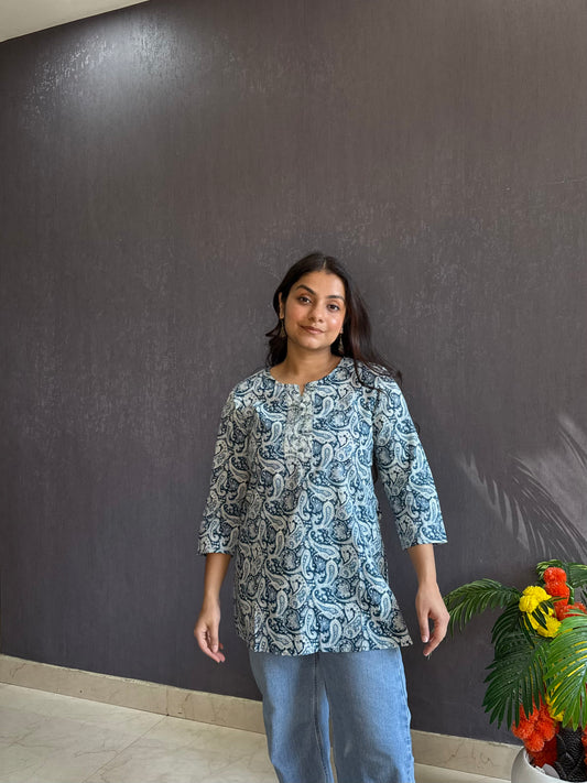 Paisley Printed short kurtas