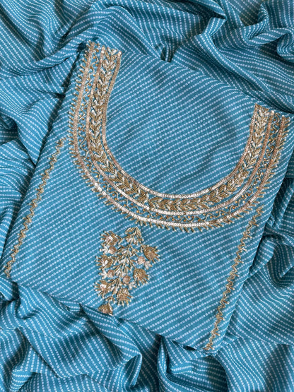 Punjabi Bandhani handwork suits
