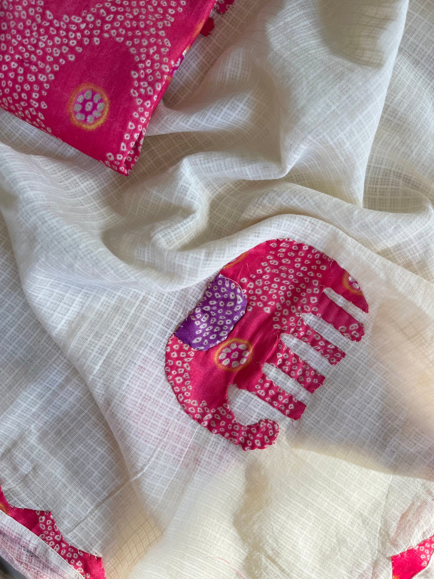 Bandhani Appliqué unstitched suits