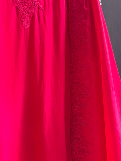 Luxurious aari work organza suit