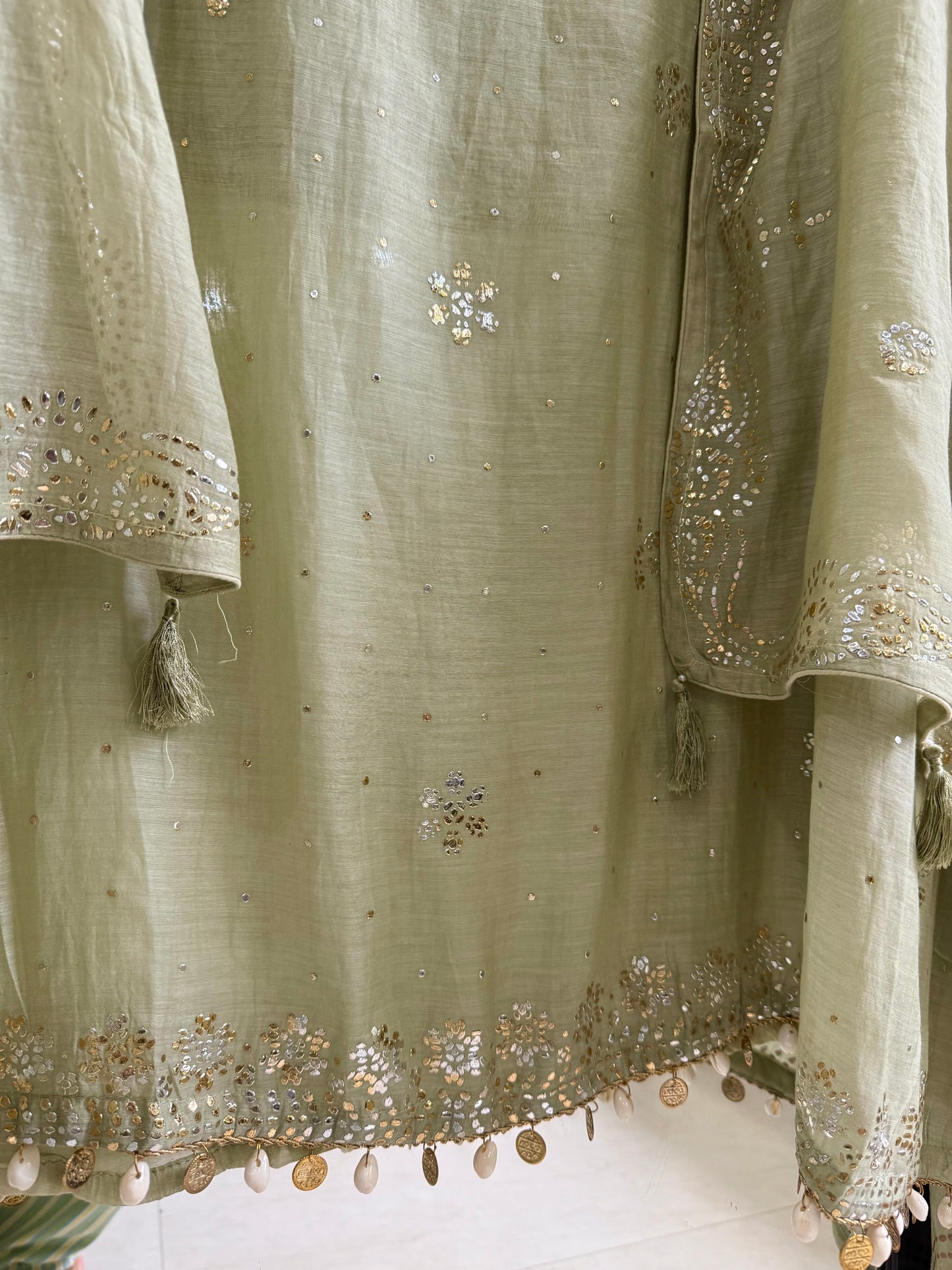 Luxurious Mul chanderi mukaish suit