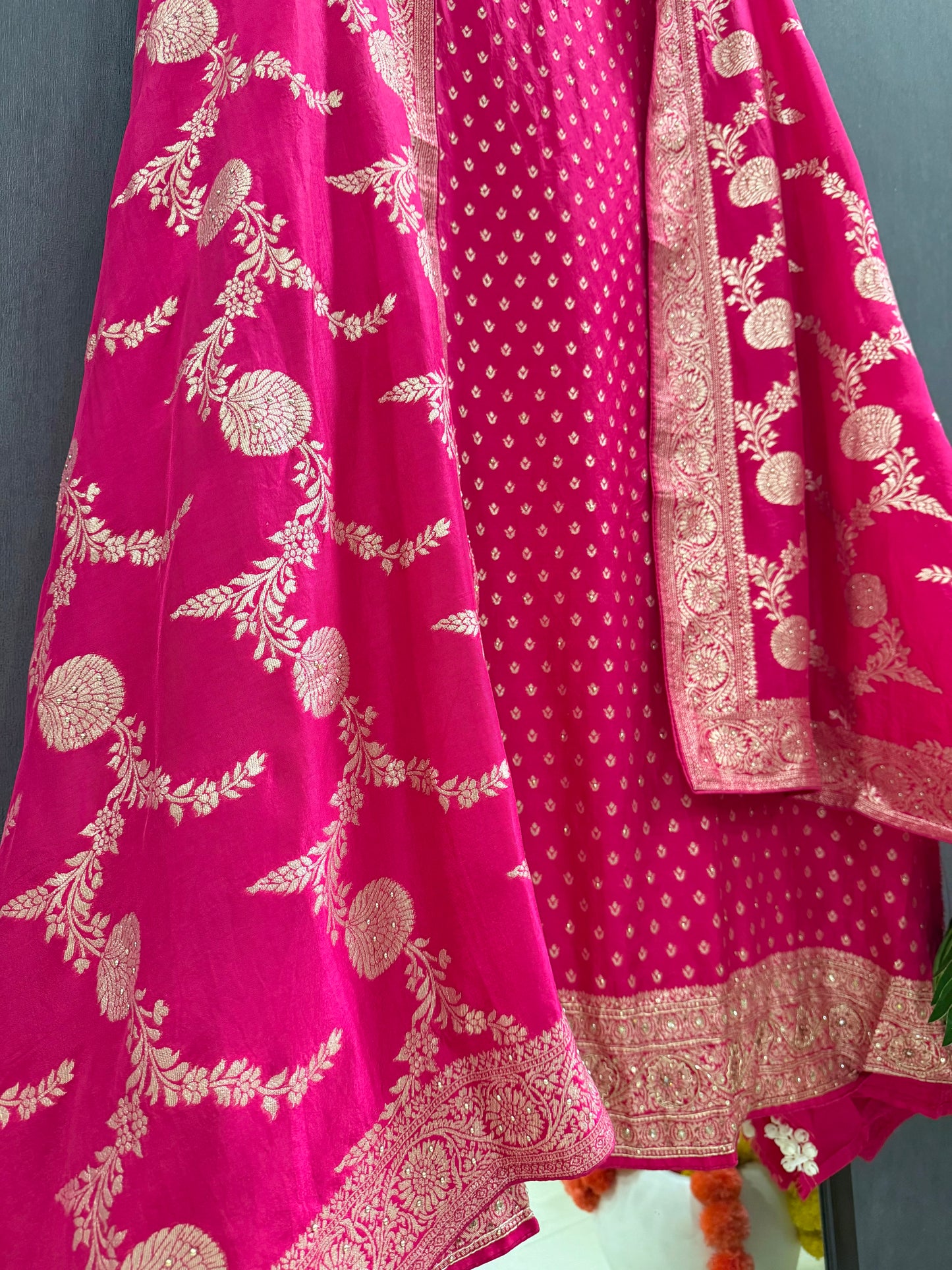 Banarsi handwork silk suit