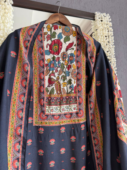 Muslin Kalamkari suits