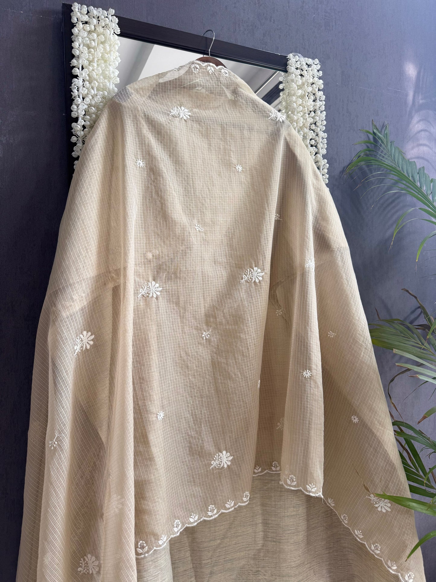 Khadi cotton Lucknowi suit