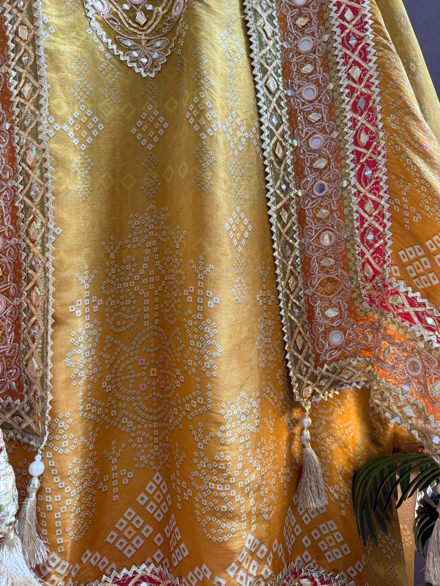 Luxurious bandhani ombré gotapatti suits
