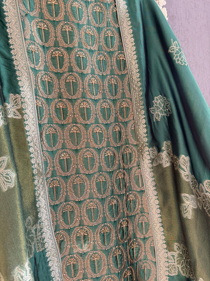 Brocade Benarsi silk suit