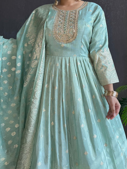 Benarsi Handwork Anarkali suit