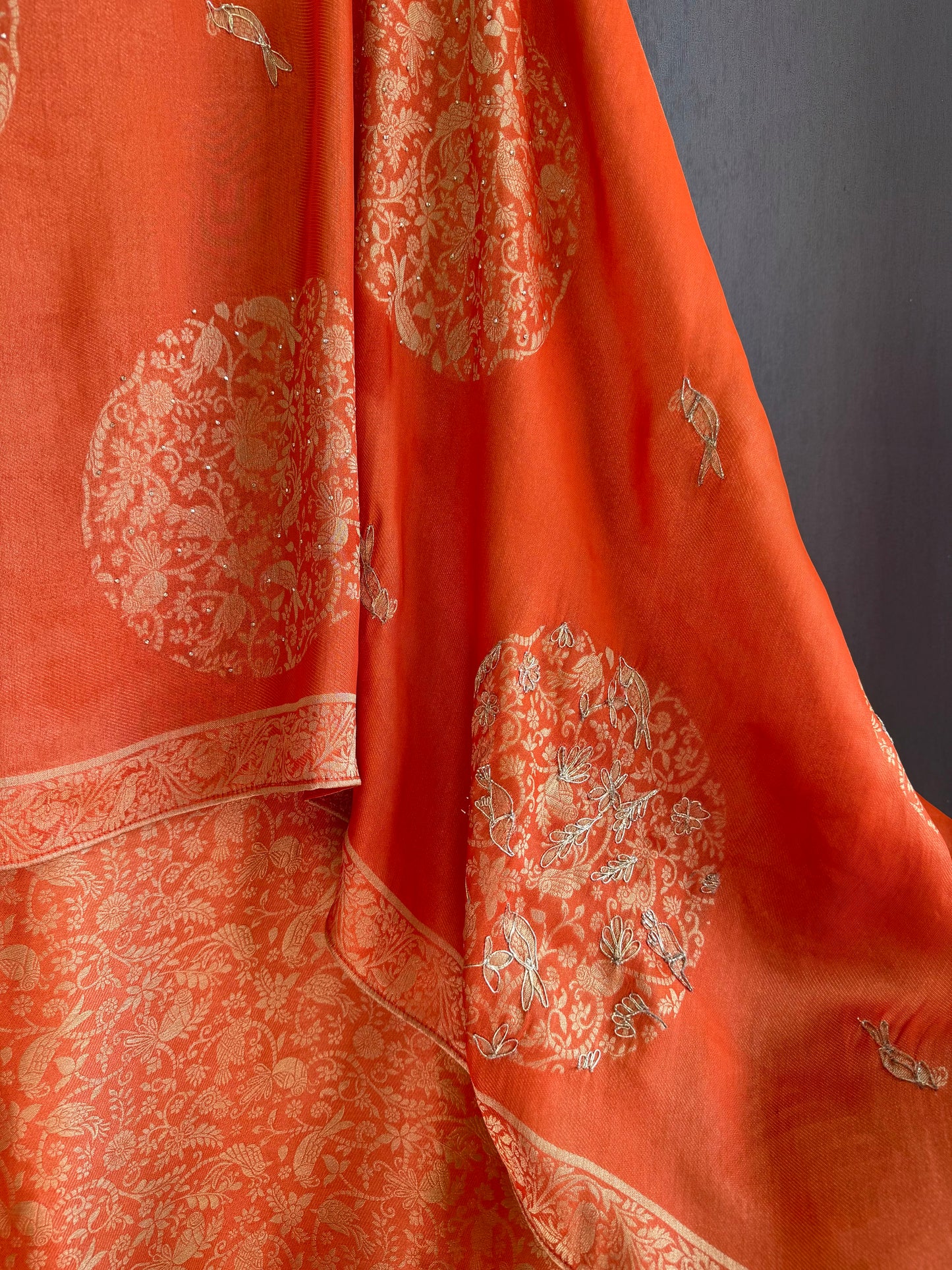 Resham Brocade Benarsi birds suit