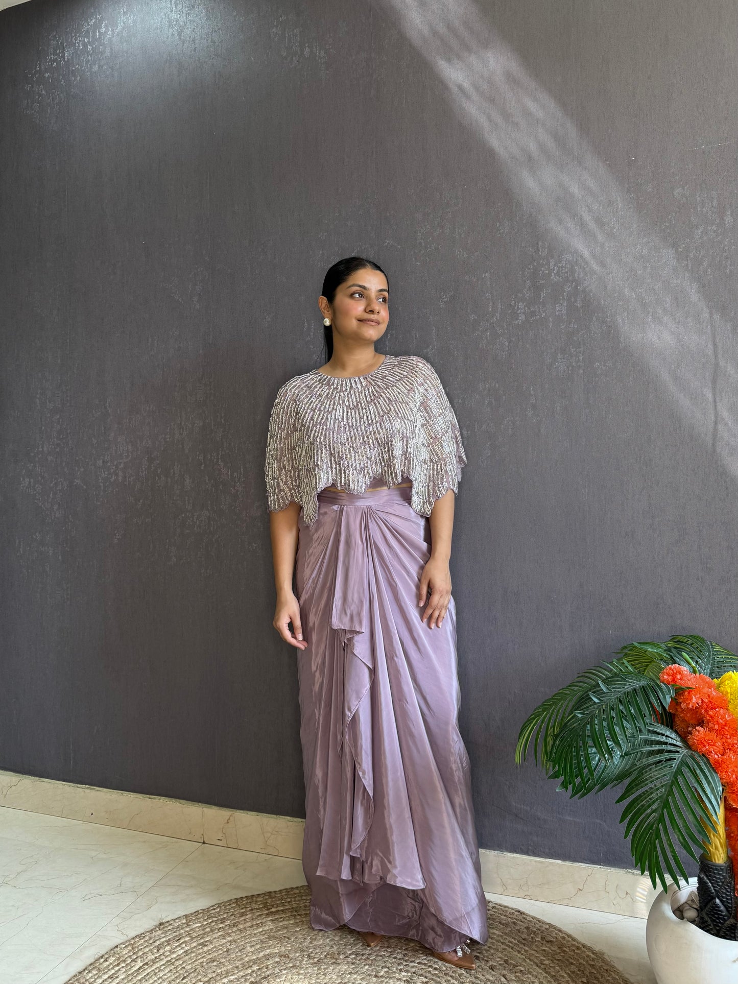 Dhoti skirt Cape set