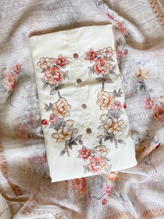 Floral Patchwork suit