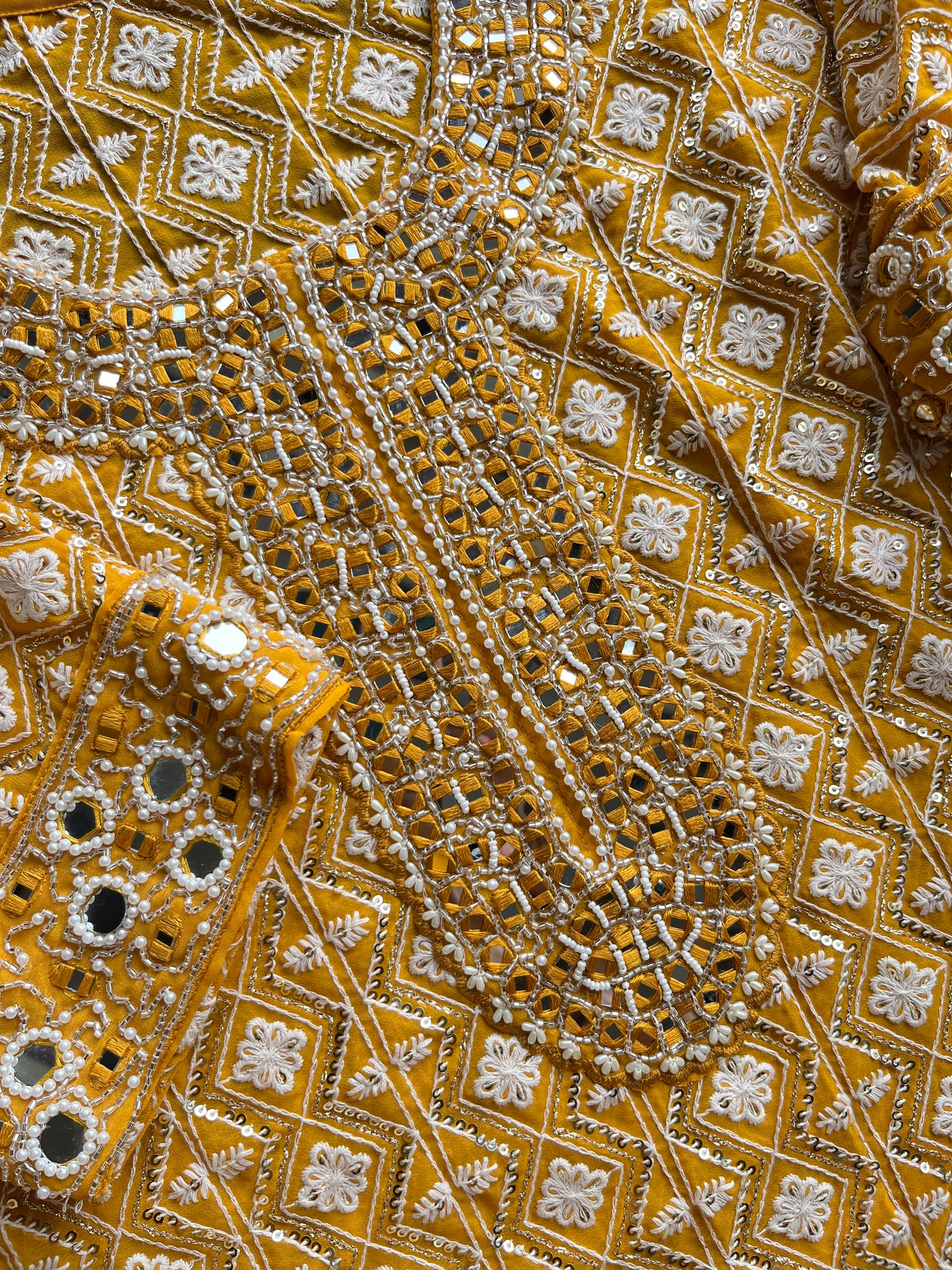 Lucknowi handwork festive Coord set