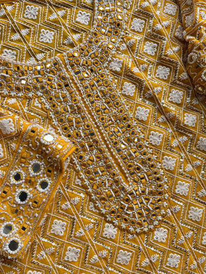 Lucknowi handwork festive Coord set
