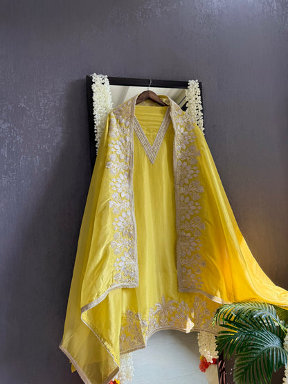 Luxurious Aari work handwork suit