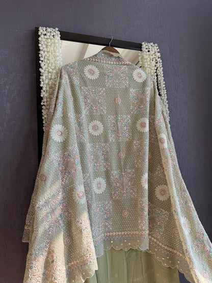 Lucknowi chikankari handwork suit