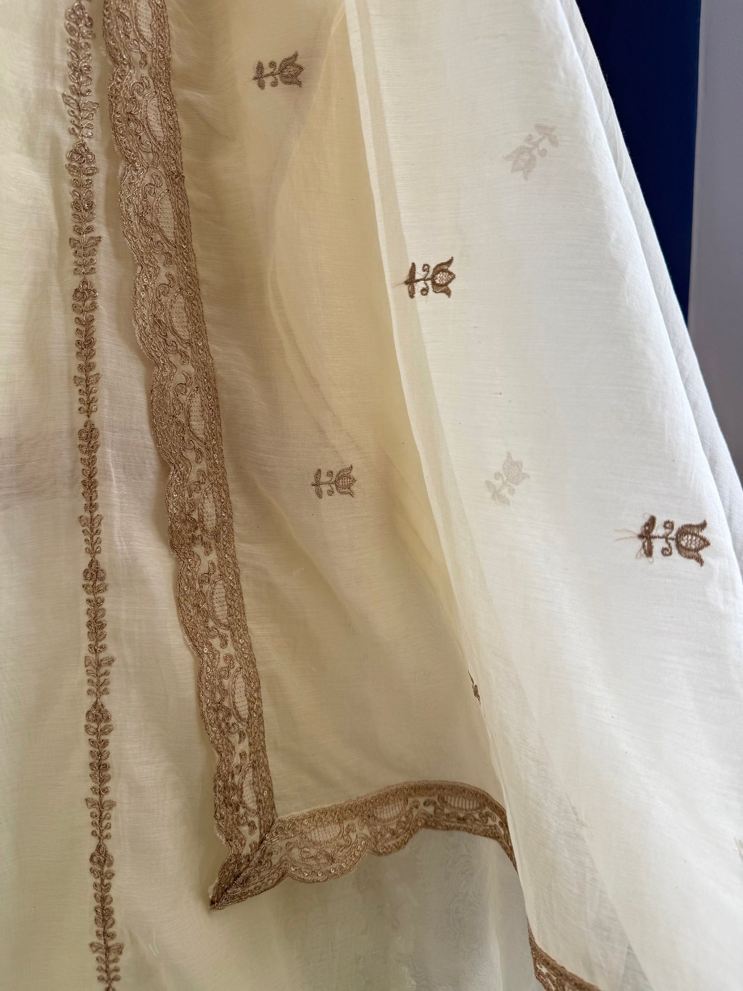 Luxurious Mul chanderi dori sitara suit