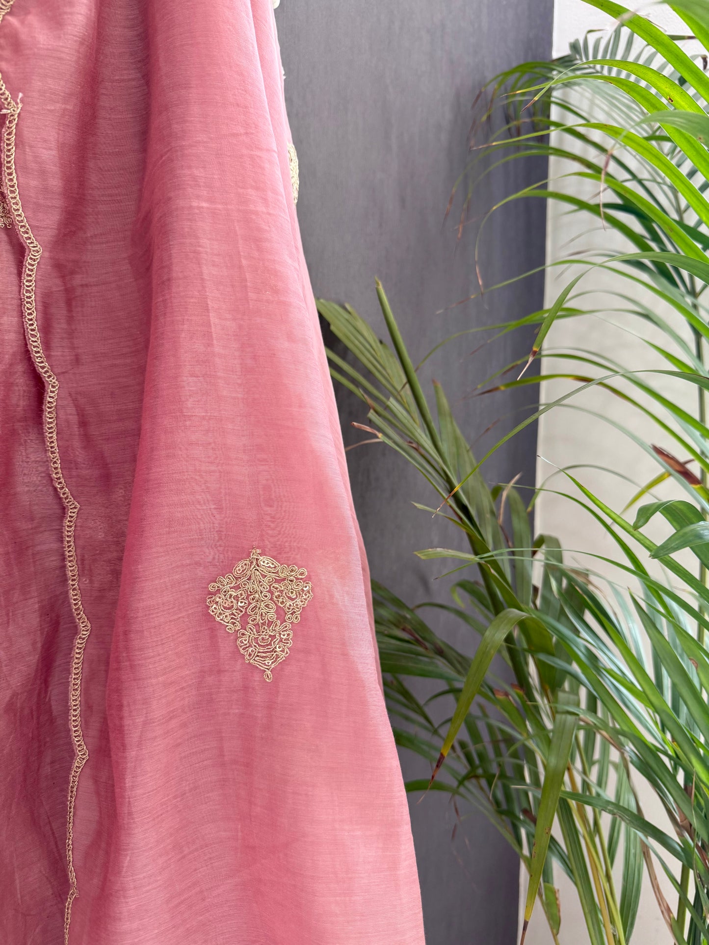 Premium chanderi dori work suit