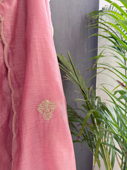 Premium chanderi dori work suit
