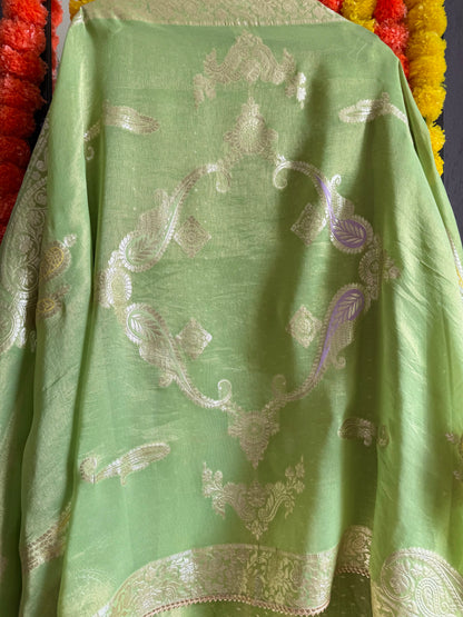 Luxurious handwork Tissue Benarsi silk suit