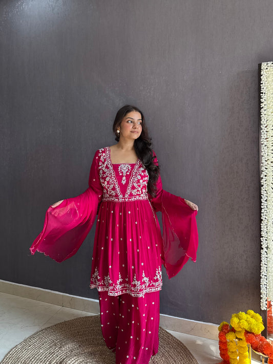 Handwork sharara set