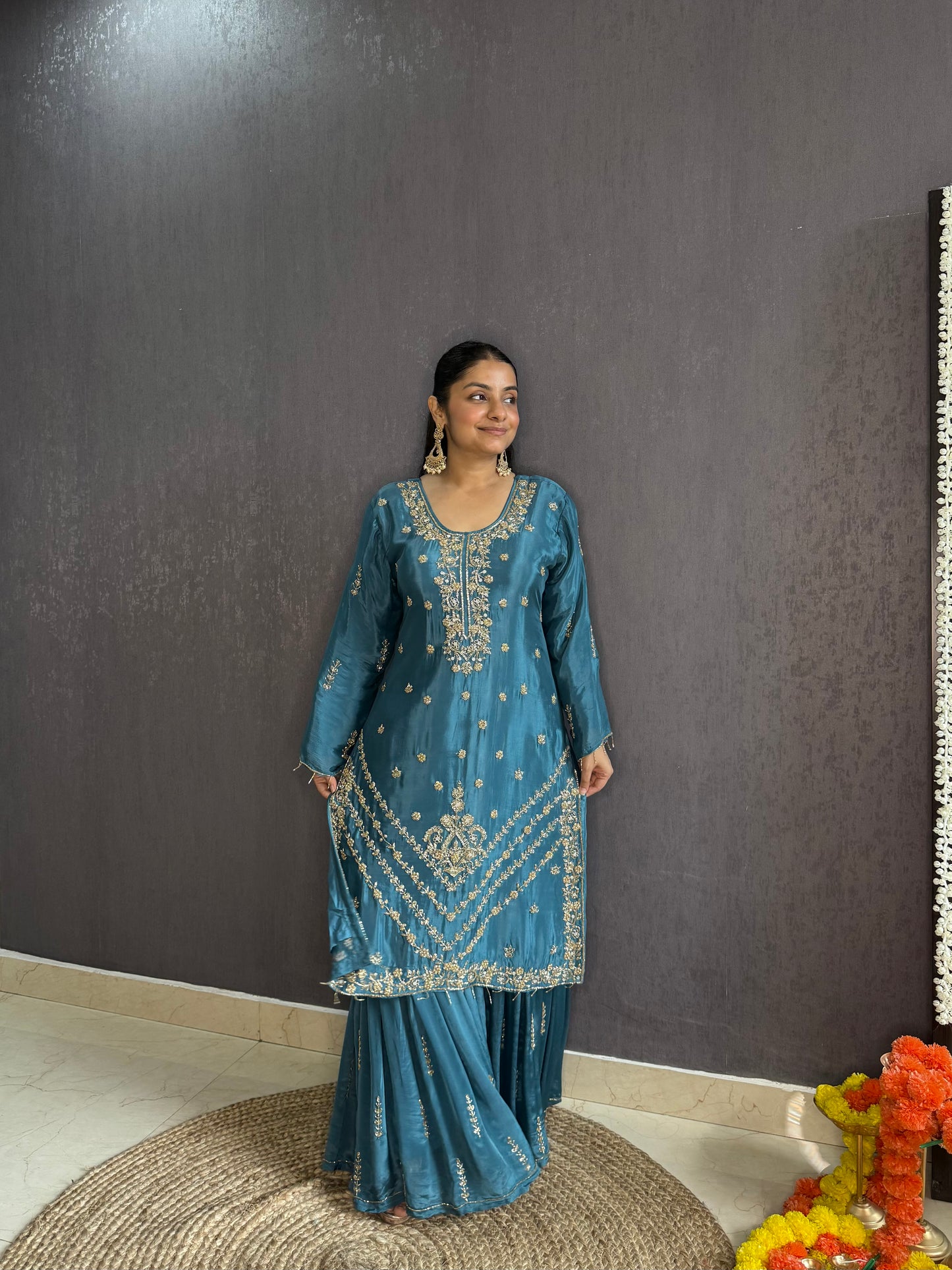 Handwork sharara set