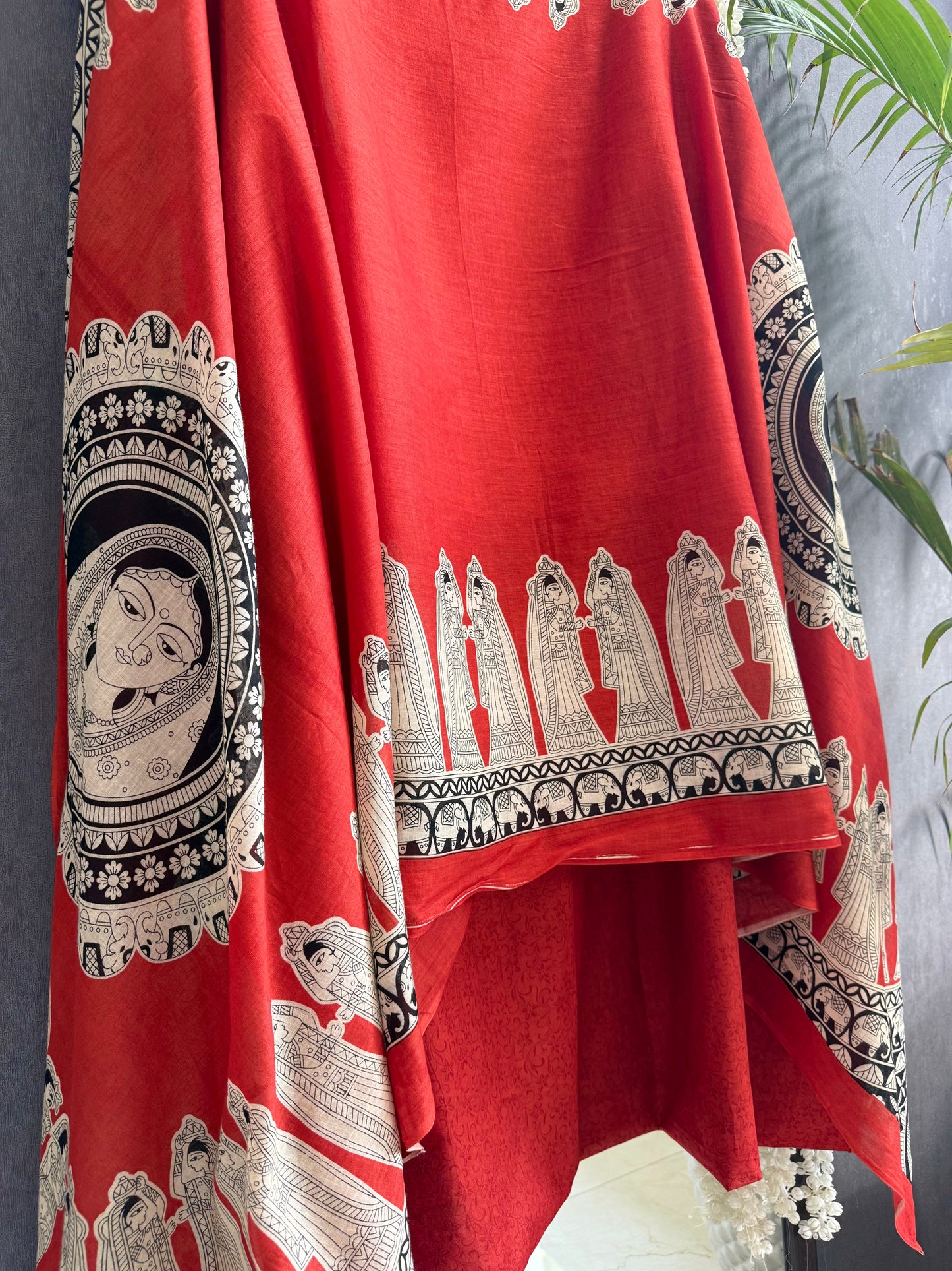 Mulmul cotton raani suit